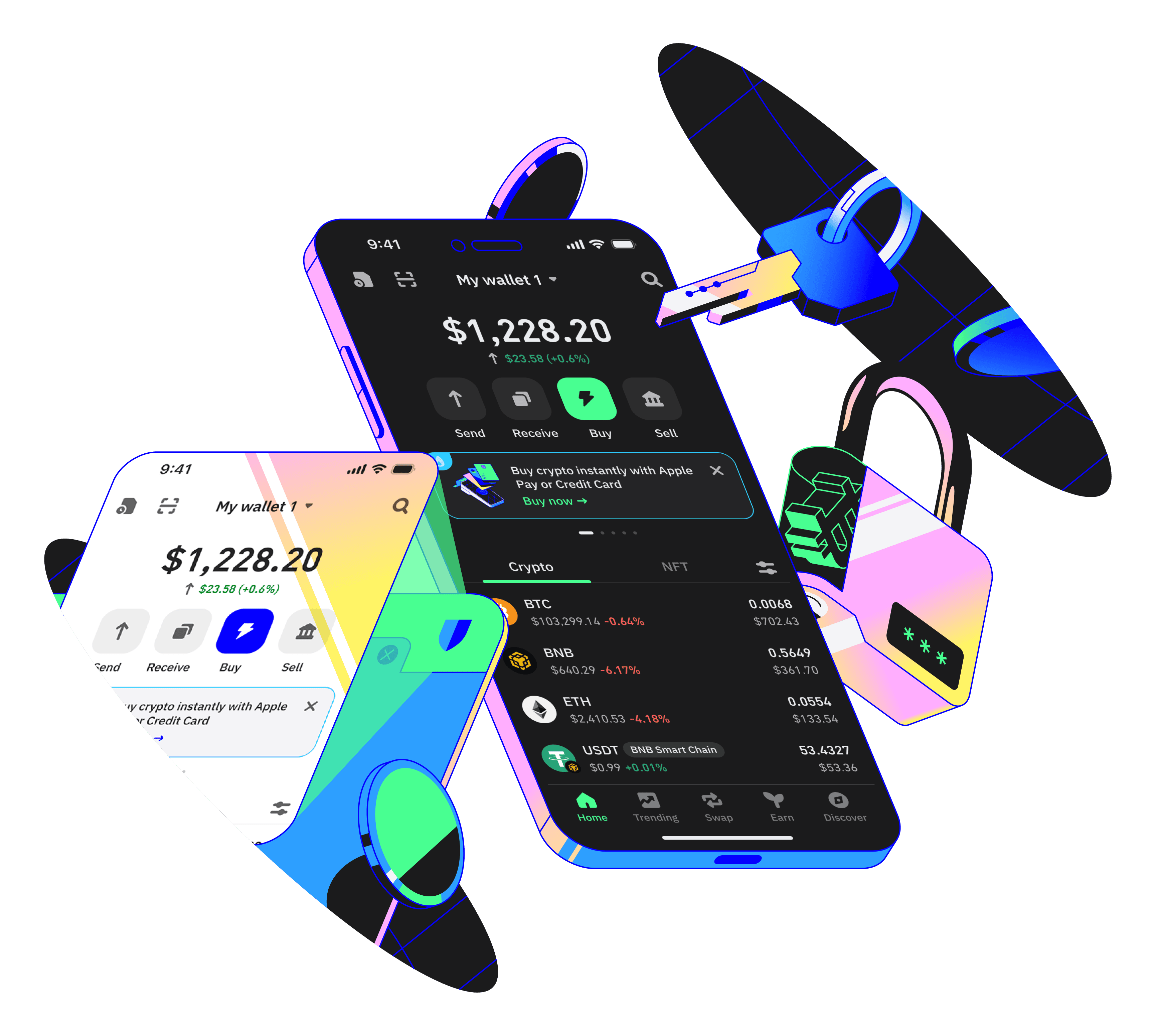 Trust冷钱包APP界面展示